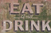 eat and drink sign